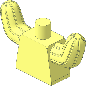 Minifig Torso with Cactus Arms