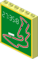 Brick  1 x  6 x  5 with Map of Race Track and Time Display Sticker