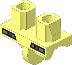 Minifig Hips with Robot Limbs and Talons (Kraangdroid 2013) Pattern