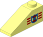 Slope Brick 33  3 x  1 with Coastguard Logo Left Sticker