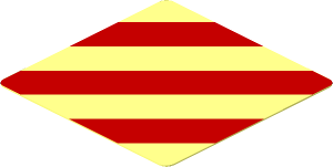 Sticker 1.8 x 1.8 with Red Danger Stripes