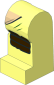 Minifig Leg Left with Turtle Shell, Dark Brown Knee Pad and Dark Green Scratches Pattern