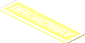 Sticker  0.8 x  2.8 with with White "BROADWAY" and Border
