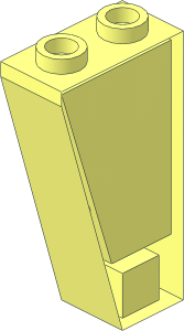 ~Slope Brick 75  2 x  1 x  3 Inverted - without Side Surfaces