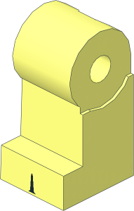 Minifig Leg Right with Black Gap Pattern