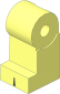 Minifig Leg Right with Black Gap Pattern