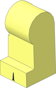 Minifig Leg Left with Black Gap Pattern