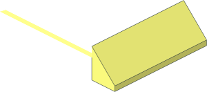 ~Slope Brick 45  6 x  4 Double - Half