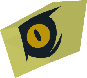 ~Minifig Mutant Fish - Eye with Black and Yellow Pattern
