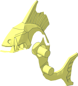 ~Minifig Mutant Fish - Main Half