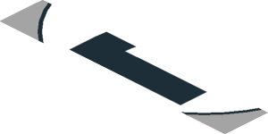 ~Sticker  1.9 x  1.8 with Black Number 2 in White Disc on Grey Background - Fifth Face