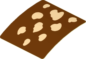 Sticker  1.8 x  1.9 with Tan Spots (Formed)
