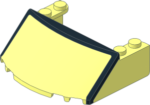 Windscreen  5 x  6 x  1.667 with Black Frame Pattern