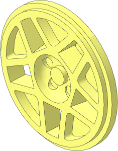 Wheel Rim  15 x  24 Front with 5 Wide Open Spokes