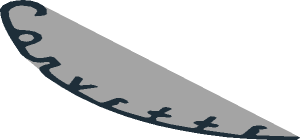 ~Black "Corvette" on Light Bluish Grey Background