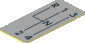 Sticker  1.8 x  0.9 with Black Gear Shift Indicators on Light Bluish Grey Background