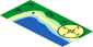 Sticker  1.9 x  3.9 with Shoreline Map and Directional Compass