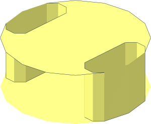 Stud Filler with 2 Holes on Sides