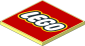 Tile  6 x  6 with Lego Logo Sticker