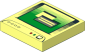 Tile  2 x  2 with Green Monitor Screen, White Switch Button, Dark Bluish Grey Window Pattern