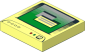 Tile  2 x  2 with Green Monitor Screen, Light Bluish Grey Button and Window Pattern