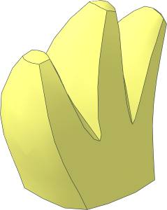 Plant Grass  1 x  1 x  1.333 with  3 Blades