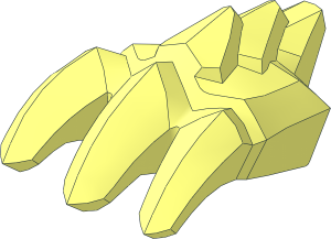 Minifig Scaled Dragon Claw Spread
