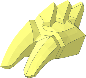 ~Minifig Scaled Dragon Claw Spread - Half