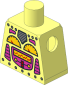 Minifig Torso with Female Clockwork Robot Pattern