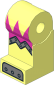 Minifig Leg Right with Female Clockwork Robot Pattern