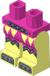 Minifig Hips and Legs with Female Clockwork Robot Pattern