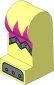 Minifig Leg Left with Female Clockwork Robot Pattern
