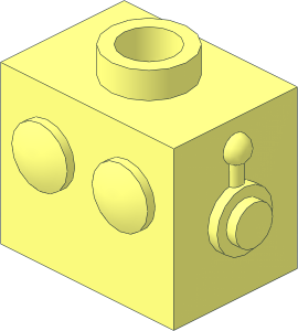Minifig Head Robot Toy
