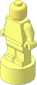 Minifig Statuette with Molded Bright Light Yellow Head Pattern