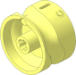Technic Changeover Cylinder with Groove and Letters A B C