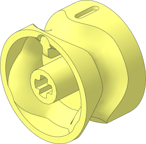 Technic Changeover Cylinder with Groove and Letters 1 2 3