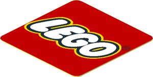 Sticker  1.2 x  1.2 with Lego Logo 1973 without Border