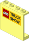 Panel  1 x  4 x  3 with Lego Logo 1973 and Black "TRUCK SHOW" on Yellow Sticker