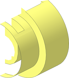 ~Technic Gear  8 Tooth with Clutch on One Side Half