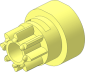 Technic Gear  8 Tooth with Clutch on One Side