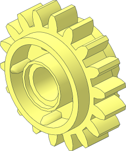 Technic Gear 18 Tooth with Clutch on Both Sides