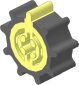 Technic Gear Stepper with  9 Teeth with Dark Bluish Grey Teeth