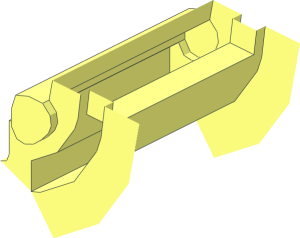 ~Technic Gear Stepper with  9 Teeth Inner Part Quarter