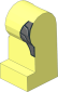 Minifig Leg Left with Dark Bluish Grey Armour Side Pattern
