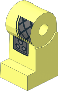 Minifig Leg Right with Armour and Spiked Kneepads Pattern