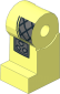 Minifig Leg Right with Armour and Spiked Kneepads Pattern