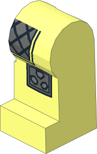 Minifig Leg Left with Armour and Spiked Kneepads Pattern