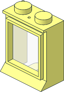 Window  1 x  2 x  2 Classic with Solid Studs (Complete)
