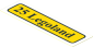 =Sticker  1.1 x  3.9 with Black "25 Legoland" Bus Rollsign
