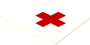 =Sticker Minifig Torso with Red Cross Logo